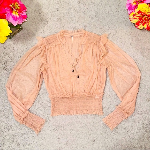 Free People Twyla sheer top - Picture 7 of 17